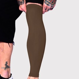 Tat2X Ink Armor Premium Full Leg Tattoo Cover Up Sleeve - No Slip Gripper - U.S. Made - Black - ML (single leg tattoo cover up sleeve)