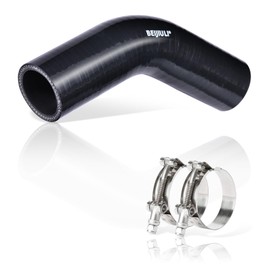 BEIJIULI 2" ID 4" Leg Length Silicone Coupler Hose with 2 Stainless T-Bolt Clamp,Universal 4-Ply Reinforced Silicone Turbo Intercooler Pipe Elbow Intake Radiator Industrial Hydraulic Hose