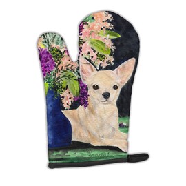 Caroline's Treasures SS8289OVMT Chihuahua Oven Mitt Heat Resistant Thick Oven Mitt for Hot Pans and Oven, Kitchen Mitt Protect Hands, Cooking Baking Glove