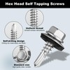 MirraSwit Trapezoidal Sheet Metal Screws Self-Tapping Screws Pack of 150