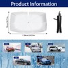 Jisrcha Sun Protection Car Windscreen with 10 Arms, Foldable Car