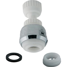 Master Plumber .476, Aerator Double Swivel 2.0gpm/ 7.6 LPM - White Chrome