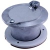 American Garage Door Exhaust Port, 3 In ID, Silver Rubber