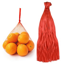 ktxaby 100Pcs Reusable Nylon Mesh Bags,60cm Long Strong Produce Net Bag,Breathable Onion Potato Storage Bag with with 4mm Mesh Stretchable Packaging Net for Vegetables Fruits