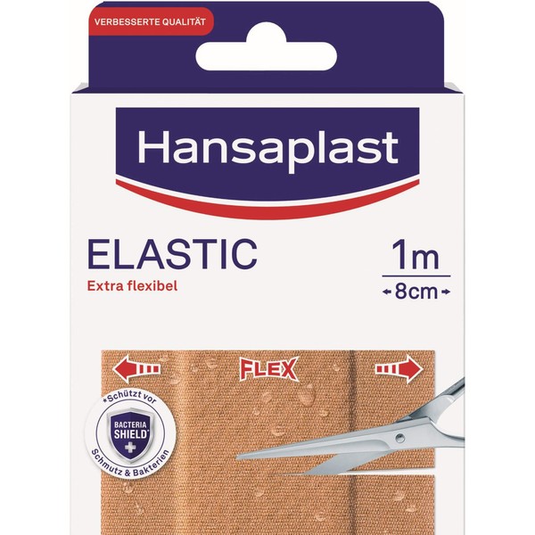 Hansaplast Elastic Plaster 1 m x 8 cm Pack of 1