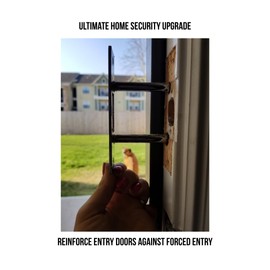 Door Reinforcement Lock | Kick-Proof Deadbolt Strike Plate | Ultimate Home Security & Break-in Prevention | Strengthens Door Frame Against Forced Entry