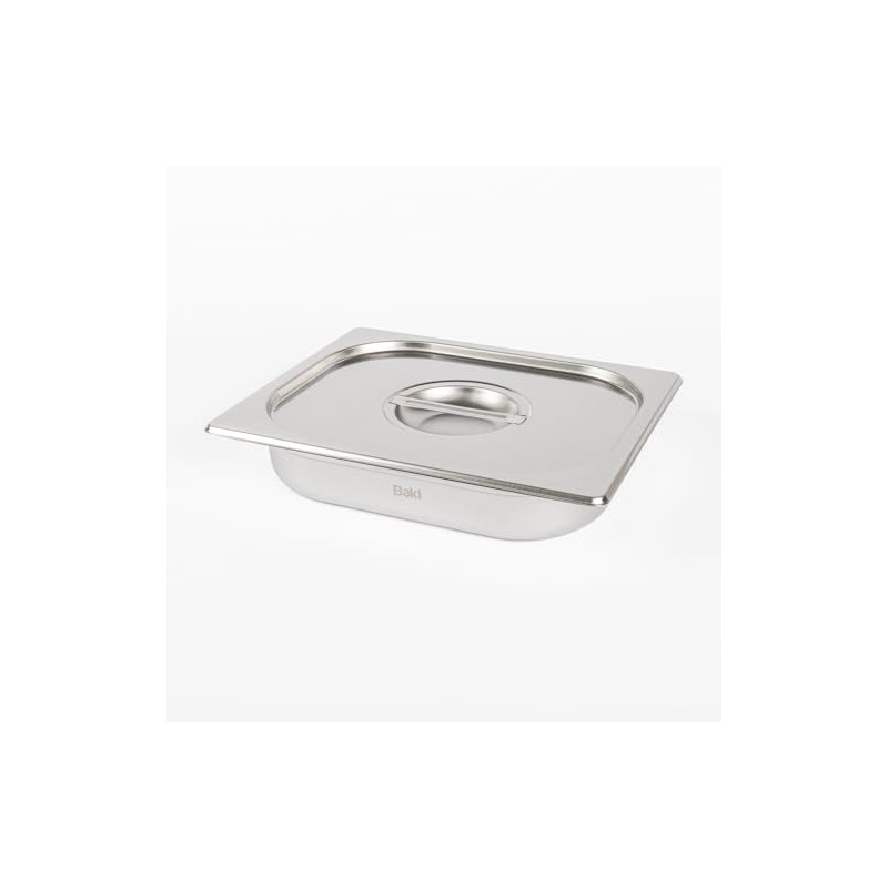Baki Stainless Steel Gastronorm Container 1/2 Food Pan 65, 100,