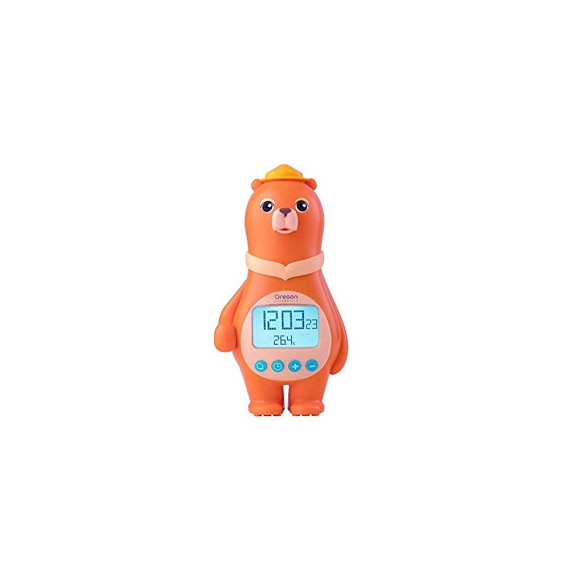 Oregon Scientific - Wecker Bär mit Temperatur Innen (orange) -