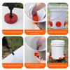GIGULES Chicken Feeder No Waste Automatic Poultry Feeder Ports Kit