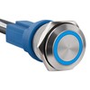 Ordentlich LED Latching Stainless Steel Push Button Switch 12-24V DC