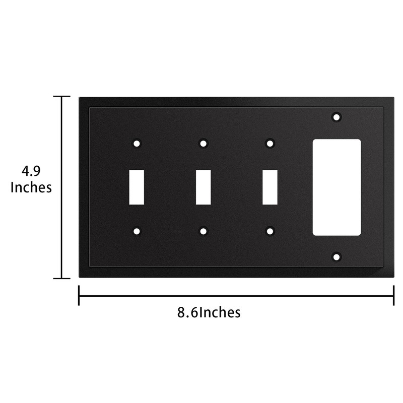 Henne Bery Modern Edge Decorative Wall Plate Switch Plate Outlet