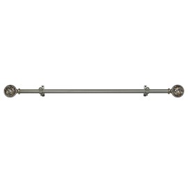 Achim Home Furnishings Grace, Buono II Decorative Curtain Rod & Finial, Extends to 48-86"