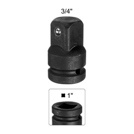 uxcell Impact Socket Adapter 3/4" CR-MO Steel Impact Adapter 3/4 to 1 for Impact Driver Air Impact Wrenches Ratchets