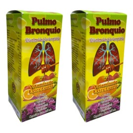 Pack 2 Jarabe Pulmo Bronquio 250 Ml El Bonsay Sin Sabor