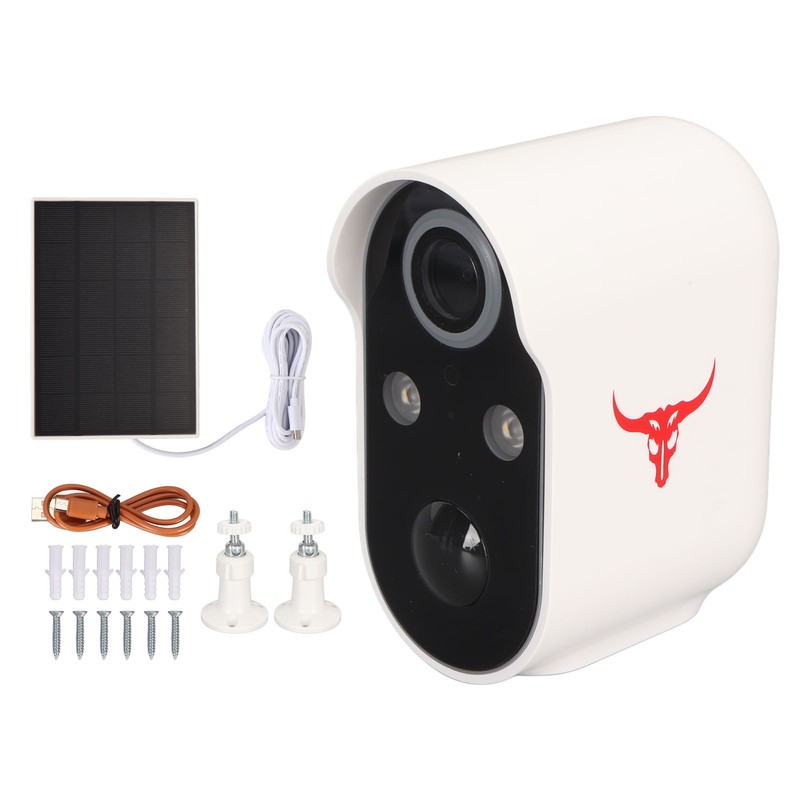 Outdoor Security Camera WiFi Battery Powered Solar Charging HD Night