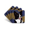 Border Collie - Set of 4 Coasters - Leslie Gerry