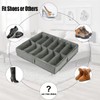 GJIE Under Bed Shoe Storage Organiser, Folding Under Bed Shoe