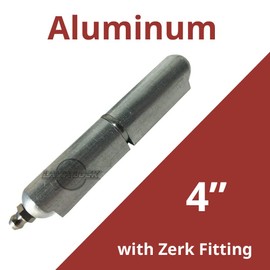 4" Aluminum Weld on Bullet Hinge Stainless Steel Bushing & Pin w/Zerk Grease Fitting (4)