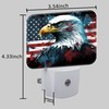 Uiaoiais American Flag and Bald Eagle Night Light for Kids,