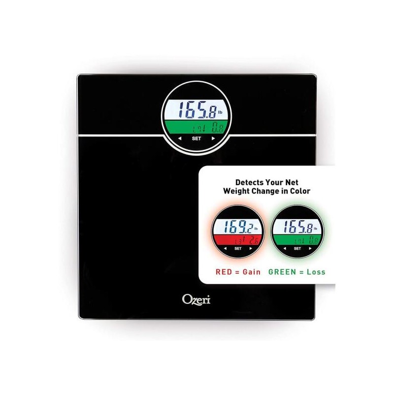 Ozeri 웨이트마스터 400파운드 체중계(BMI 및 체중 변화 감지 기능 포함)