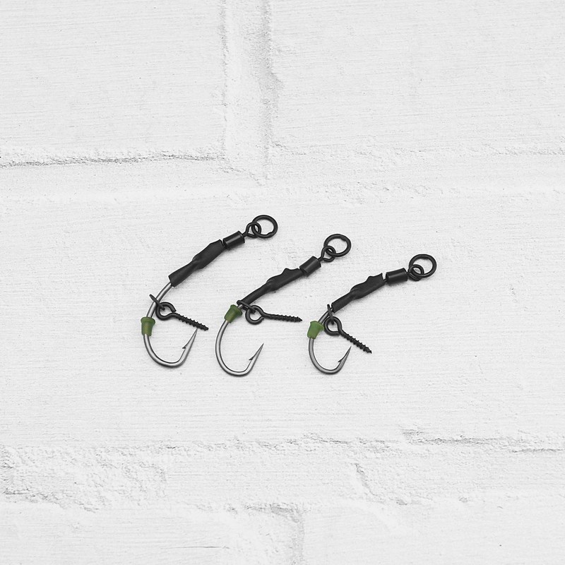 ECSiNG Pack of 12 Screws Swivel Style Hooks Anti Ground