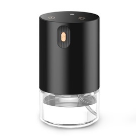 JUANANIUG Waterless Essential Oil Diffuser Portable: Rechargable Aromatherapy Diffuser for Car and Home - Auto Start/Stop Function - 4 Concentration Adjustments and Timers (Black)