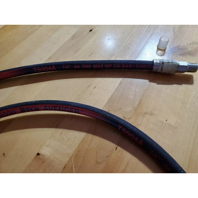 Terramite T5B T5C Hydraulic Hose 1/4" x 83" Long #