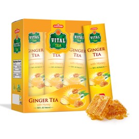 Eastern Vital Ginger With Honey Instant Tea 10 Sachets - Healthy Digestion, Herbal Tea, Pleasantly Warming