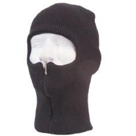 Easy ZIP Down Knit SKI Face Mask Zipper up Balaclava