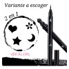 Veraly Delineador De Ojos Negro Plumón Y Sello De Figuras