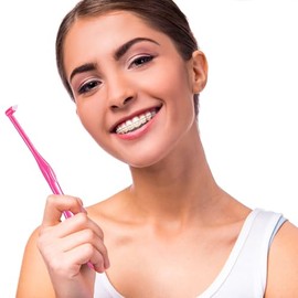 Cepillo de Dientes End Mechón Cepillos Interdentales Suaves Quitamanchas de Dientes Recortar Cepillo de Dientes Cepillo Interespacial Único Suministros de Limpieza para Detalles de Dientes (6 Piezas)