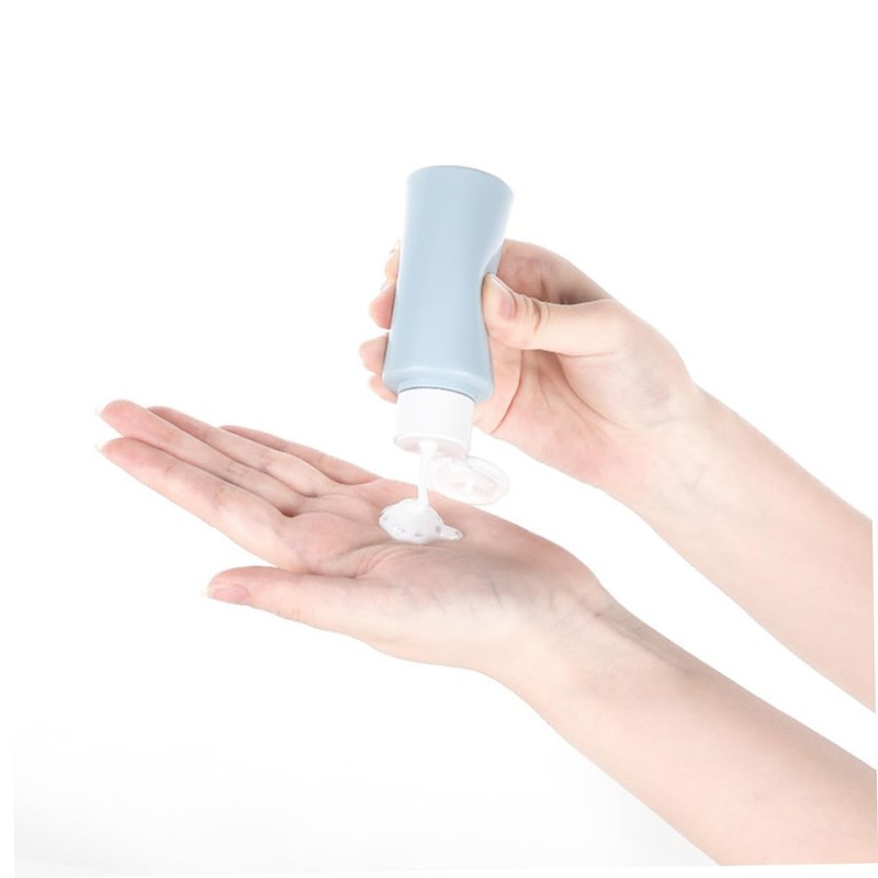Mikinona Compact 4 Pack Travel Bottles 50ml Squeeze Shampoo Dispenser