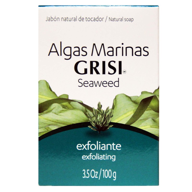 Grisi Seaweed Soap, Cleansing and Exfoliating Soap with Seaweed, Helps
