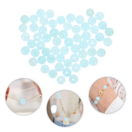 Operitacx Jade Bead Jewelry Making Round DIY Beads for Bracelet Earring Charms Craft Supplies