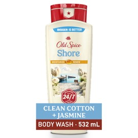 Old Spice Men's Body Wash for Men, Shore Scent, 24/7 Shower Fresh, Refreshing Scents, Cleansing, 532ml