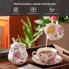 Agyiuns Ceramic Sugar and Creamer Set, 3 Piece Set with