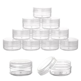 Voarge 50pcs Plastic Containers Small Empty Empty Cosmetic Containers Travel Cosmetic Containers Clear 5g, transparent