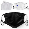 Face Masks Washable UK with Filters - Reusable/Adjustable/Washable Black masks