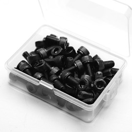 Pack of 50 M5 x 8 mm Hexagon Socket Cap Screws 304 Stainless Steel Black Oxide Cylinder Head Screws Full Thread
