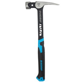 OX Pro 28-Ounce Ultrastrike Framing Hammer Robust Striking Power, Vibration Dampening Bridged Neck, Ultimate Durability One Piece Steel Handle, Ergonomic Non-Slip Grip, and Enhanced Safety Features