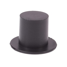 Toddmomy Pack of 100 Black Mini Top Hat Formal Mini Sombrero Hats Tiny Doll Witch Hats Small Christmas Hats for Crafts (S Black)