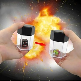 Clockjuan 1Set Multicolor Magician's Dice Props Explosion Magic Trick Dice Magic Prop Novelty Funny Toy Close-Up Performance Joke Prank Use Safety Convenient to Carry,Novelty and Gag Toys
