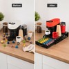 Coffee Pod Holder Drawer with Glass Top – Sleek Black