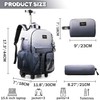 Oruiji Rolling Backpack for School Backpack with Wheels for Teens