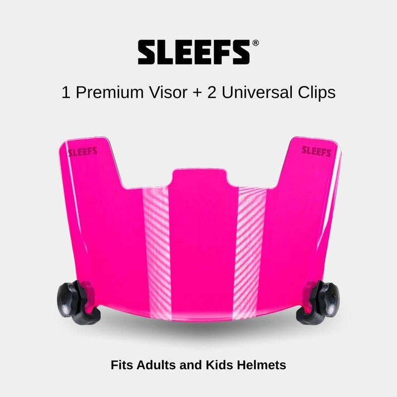 Sleefs Pink Clear Helmet Eye-Shield Visor