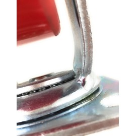 6" x 2" Heavy Duty Metal CASTERS with Poly Tread - Foghorn Construction (Single Swivel)