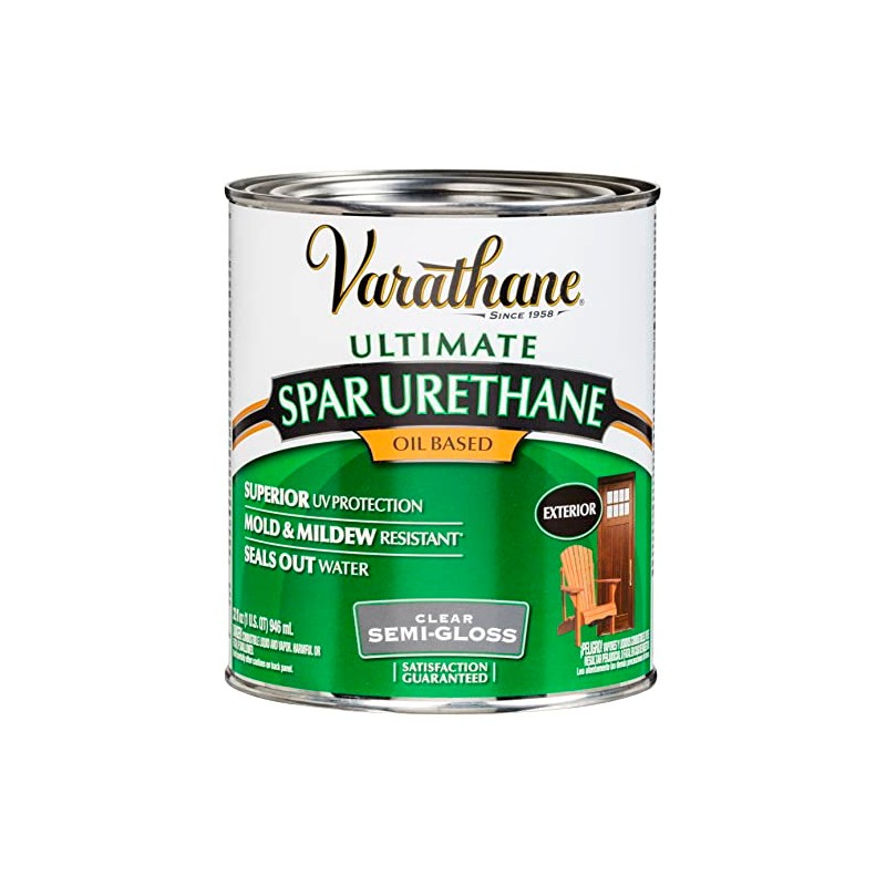 Varathane 9441 Oil-Based Ultimate Spar Urethane, Quart, Semi-Gloss
