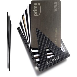 Money Clip Wallets for Men Credit Card Holder Carbon Fiber RFID Blocking Card