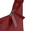 Women Underarm Bag Fashionable Glossy Surfaces PU Leather Shoulder Messenger