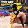 Bomurph 6.7-Inch Automatic Wire Stripper and Cutter, Adjustable 0.5-6mm Cable